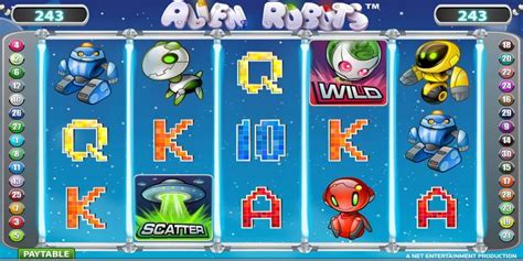 Игровой автомат Alien Robots (Инопланетные Роботы) играть онлайн
